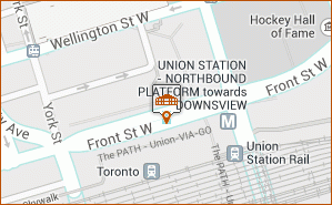 Gateway Newstand map thumbnail, 65 Front St W Toronto ON M5J 1E
